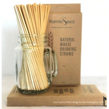 Wholesale Eco Biodegradable Disposable Drinking Wheat Straws